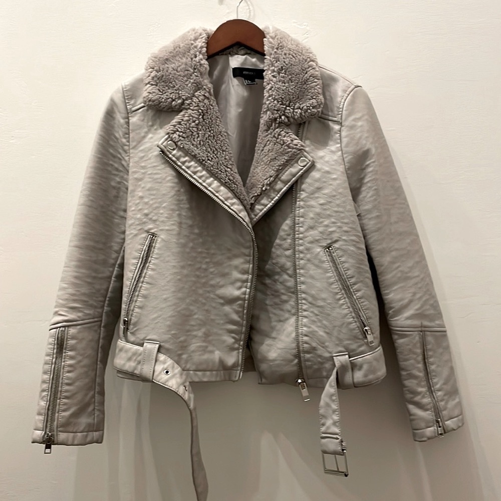 Forever 21 faux leather moto jacket